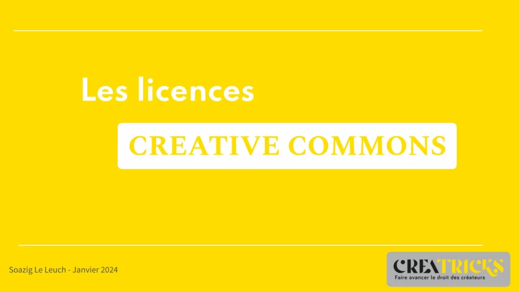 Infographie sur la licence Creative Commons