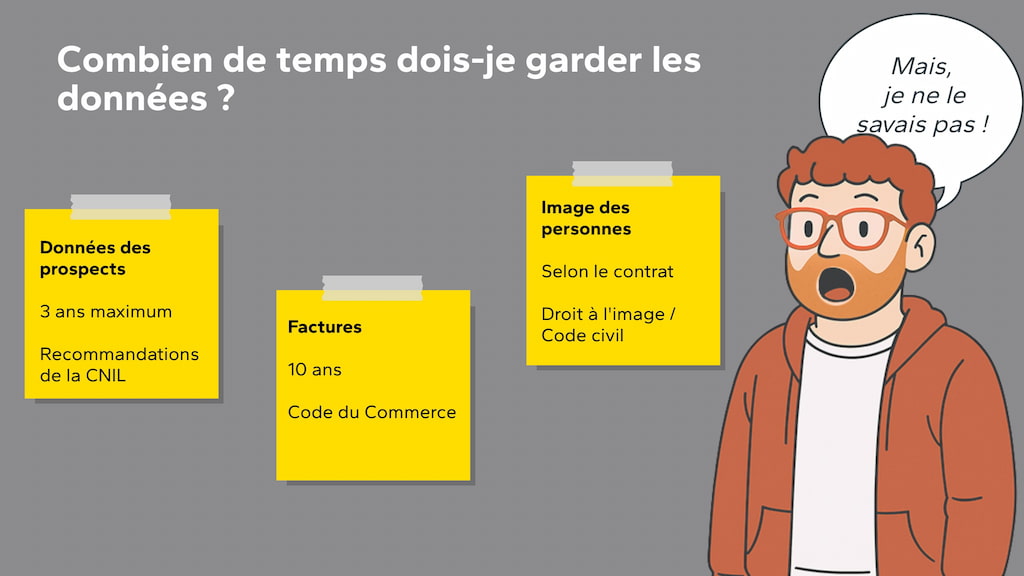 Photographes et conservation des données personnelles