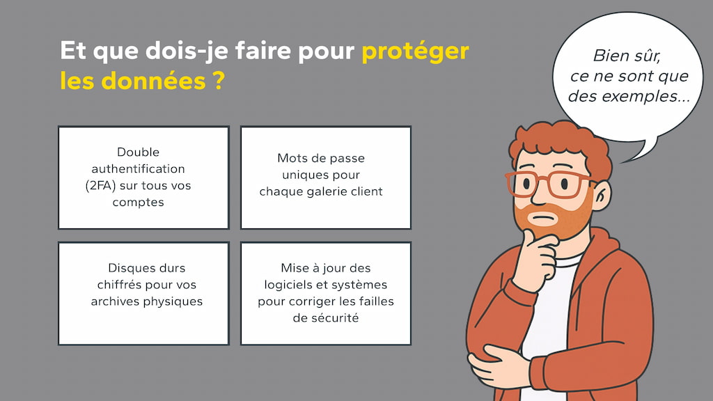 Protéger les données personnelles photographies